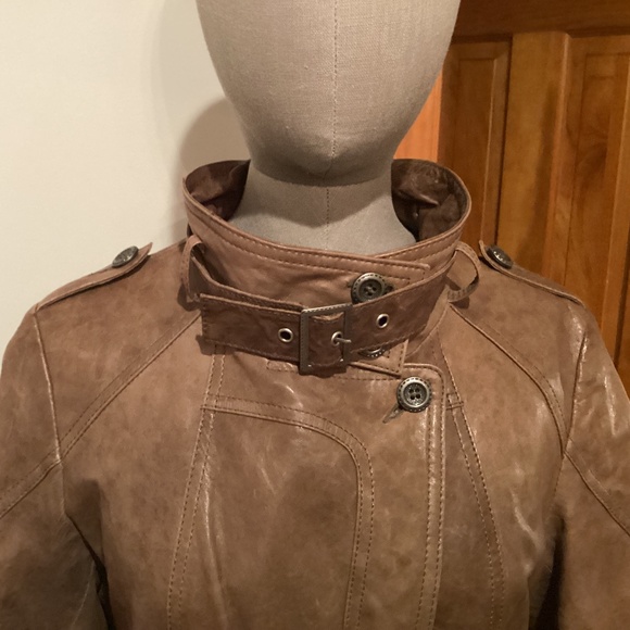 Danier Brown Leather Jacket, size medium - Picture 3 of 11